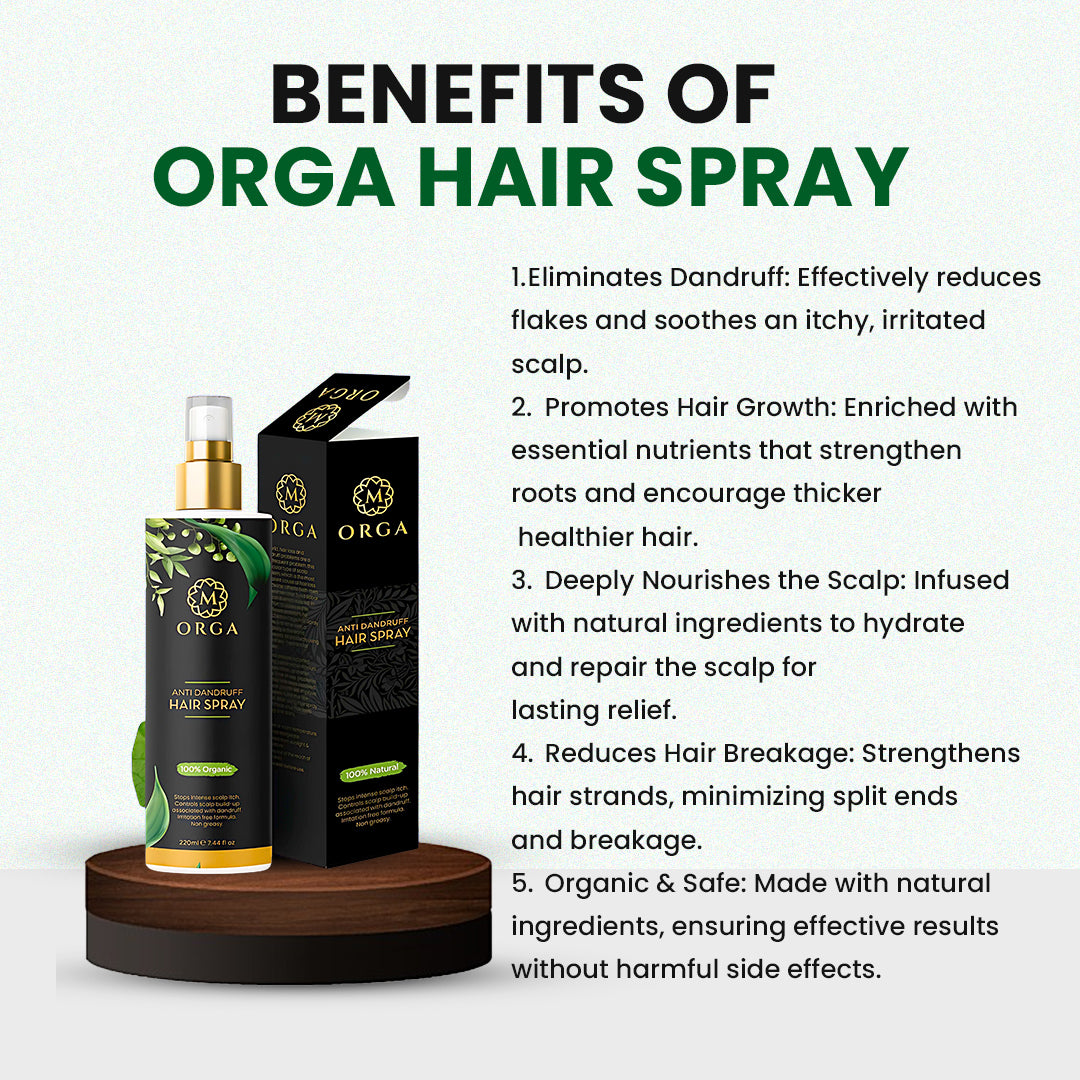 ORGANIC ANTI-DANDRUFF HAIR SPRAY (220ml)